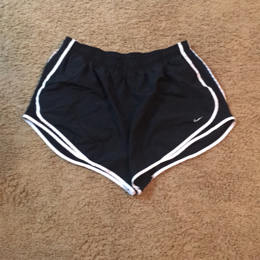 Nike Black Women's Shorts with White Trim